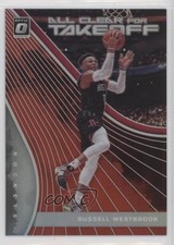 2019 Donruss Optic All Clear for Takeoff Red Prizm 66/99 Russell Westbrook gb9