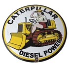 Vintage Caterpillar Sign - Diesel Power Service Gas Porcelain Sign