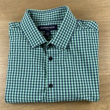 Mizzen Main Leeward Shirt Men  s Large L Gingham Check Classic Fit Dress Preppy
