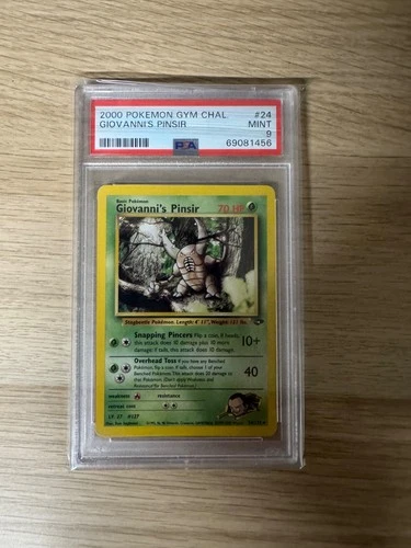 Pokémon Giovanni's Pinsir 24/132 Gym Challenge Regular PSA 9