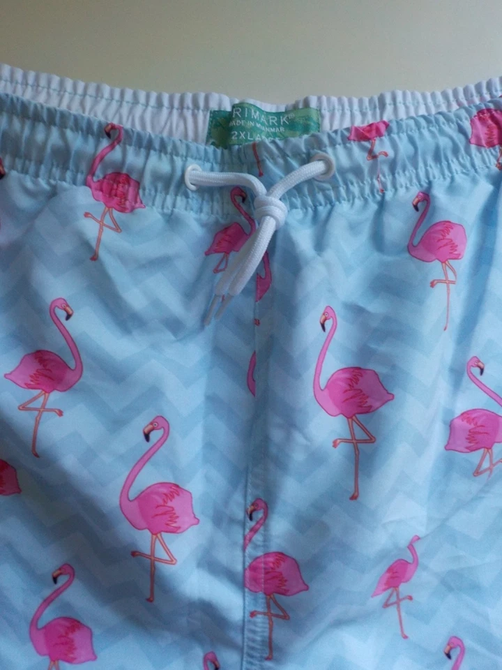 PRIMARK Flamingo Herren Badehose Badeshorts Swim Wear Shorts Trunks gay XXL 2XL - Bild 3 von 4