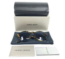 Giorgio Armani Sunglasses AR8146 5874/86 Tortoise w/ Blue Glass Lenses 50-21-145
