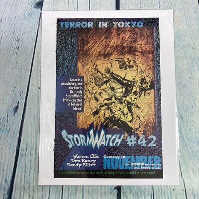 1996 Stormwatch Terror in Tokyo Vtg Print Ad/Poster Pinup Promo Art Magazine Pg
