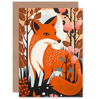 Rose Bush Muttertag Fuchs Muttertag Ihre Frau Geburtstagskarte
