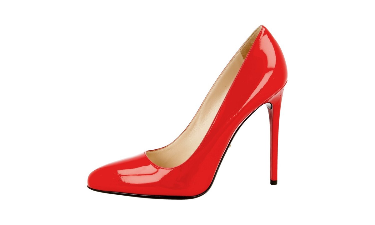 【F プロフ必読 】PRADA Leather Heels Black Satin and metallic leather pumps | PRADA