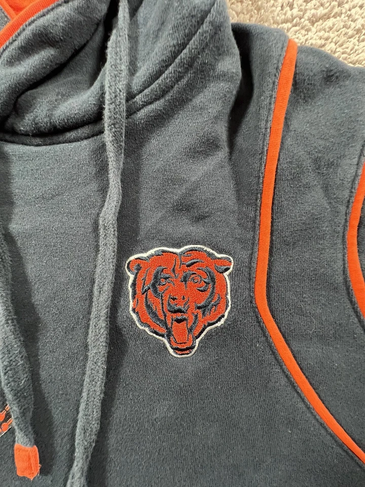 Chicago Bears Women’s Large Blue Logo Hoodie Sweater Pullover - Image 2 of 4