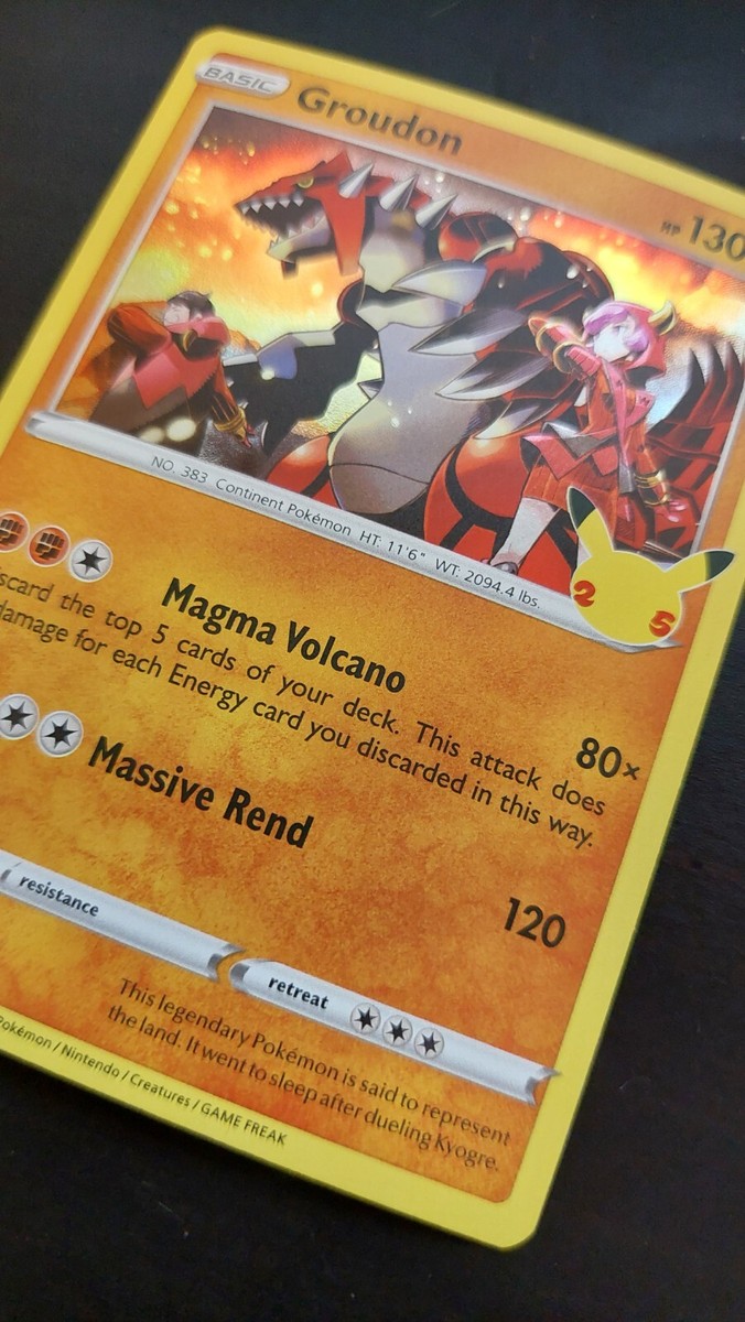 Groudon (17/25) Holographic Pokemon Card | eBay