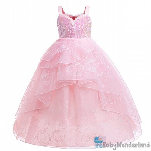 Girls Wicked Glinda Dress Wig Costume Cosplay Birthday Book Week Party 4-15Years - Picture 16 of 30