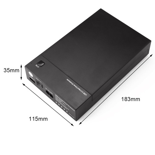3.5" 2.5 Inch Enclosure Caddy USB 3.0 External Hard Drive Case SATA HDD/SSD AU - Picture 3 of 16