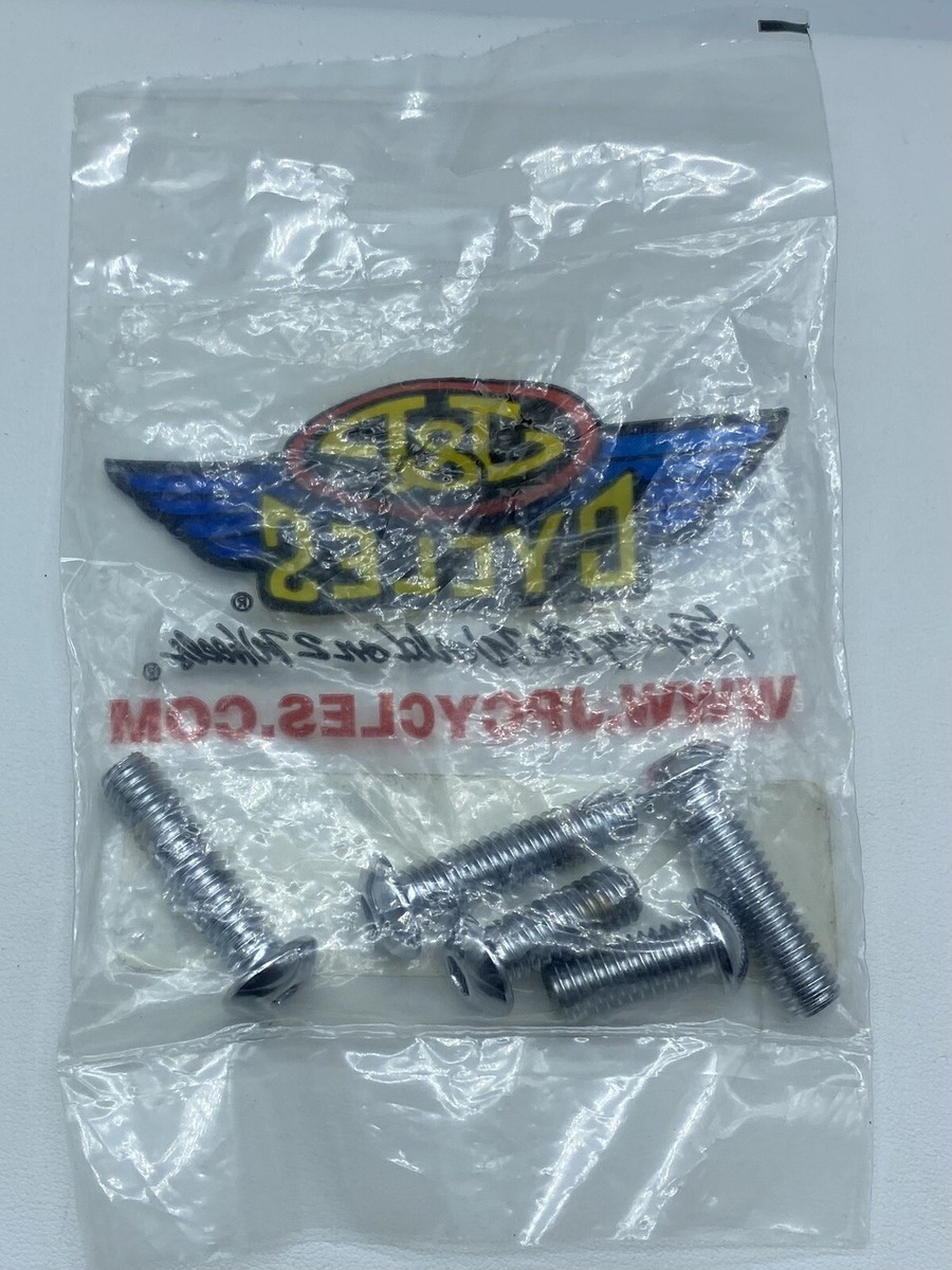 J&P Cycles 970-773 5 pk Long Buttonhead Screws Harley 5/16