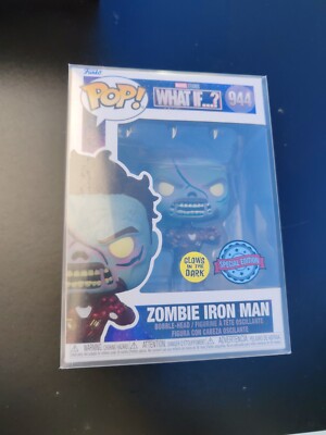Marvel What If ? Zombie Iron Man 944 Glow GITD Funko Pop! OVP Special Edition 