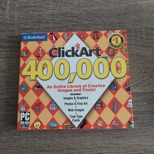Broderbund ClickArt 400,000 PC DVD ROM Web Images Graphics Photos Art Fonts