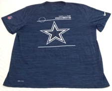 Nike Dallas Cowboys NFL On-Field Apparel Men's 2XL Dri-Fit Shirt Heather Blue