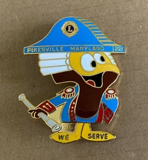Vintage Natty Boh Beer Character “Chester Peake” Pin - Lions Club Pikesville MD