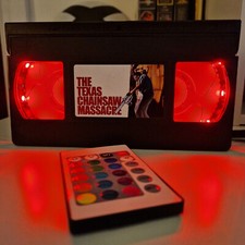 The Texas Chainsaw Massacre LED VHS Tape Lamp Birthday Xmas Gift Retro Light