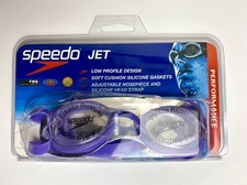 SPEEDO Jet Swim Goggles - BRAND NEW - Anti-Fog, Latex Free, With UV Protection
