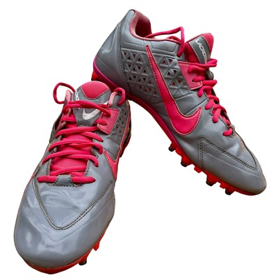 Nike Speedlax 4 Lacrosse Soccer Cleats Women s 12 Grey & Pink