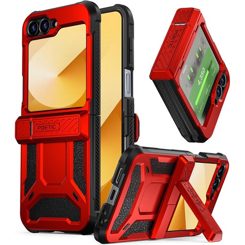 Poetic Case For Samsung Galaxy Flip 7 FE / Z Flip 6 Built-in Screen Hybrid Cover - Picture 19 of 30