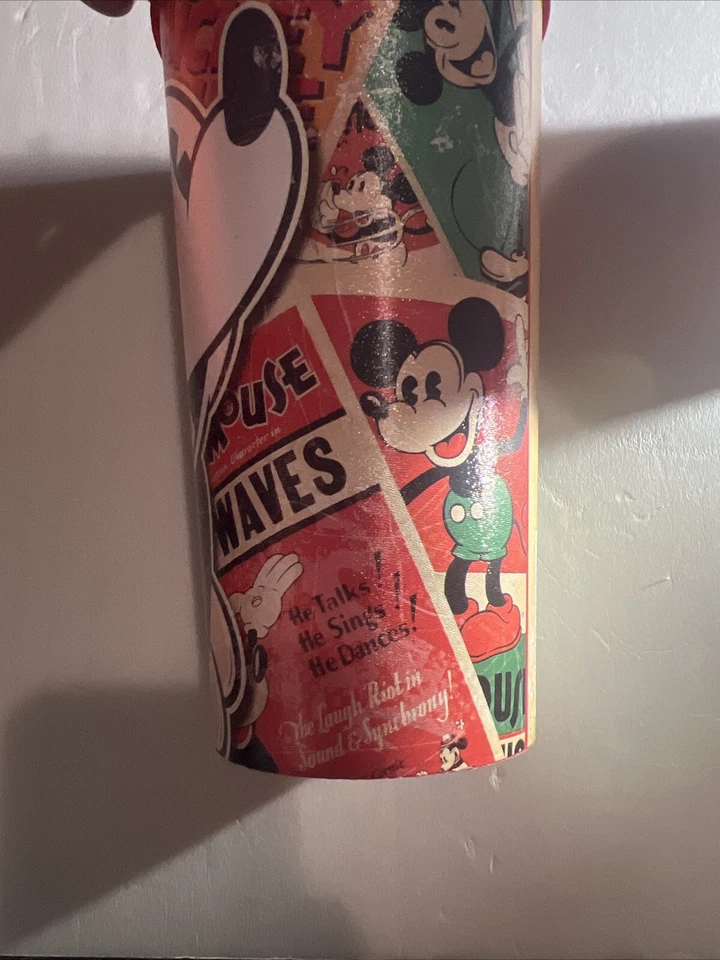 Taza de fiesta de diseño Mickey & Minnie Mouse 32 oz. ¡Apto para lavavajillas! X2JUEGO DE 2! Foto 4 de 4