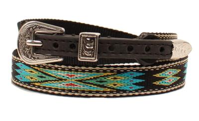 M&F Western Mens Hatband Southwestern Ribbon Black Multi 0204801