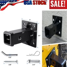 Hitch Wall Mount, Bolt-On Receiver Tube Adapter, 2 Inch Opening Hitch Receiver