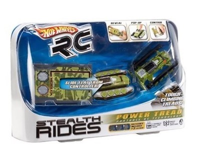 Hot Wheels RC Stealth Rides POWER TREAD Camo Army Tank ...