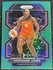 2022 Panini Prizm WNBA Green Prizm Stephanie Jones #134 Mystics
