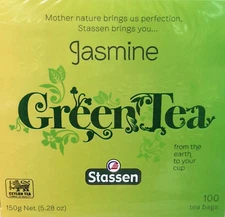 Jasmine Green Tea 100 Tea Bags Quality #1 - Stassen Pure