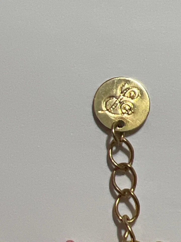 Elegante Collar Cadena Tono Dorado Rosa Imitación Perla Acentos Ajustable Evento Fiesta Foto 3 de 4