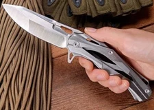 OerLa TAC Transformers Decepticon Folding knife 9cr15mov Blade Stainless Steel