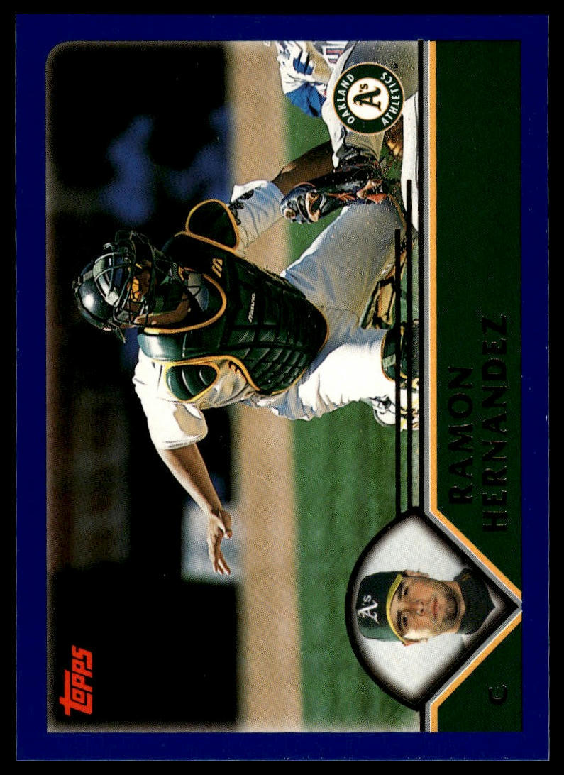 2003 Topps #191 Ramon Hernandez Oakland Athletics