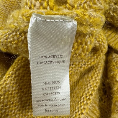 Nick & MO Anthropologie Boho Mustard Yellow Fringe Open Cardigan