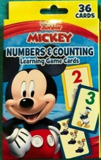Disney Junior MICKEY 36 Learning Game Flash Cards in NUMBERS COUNTING New