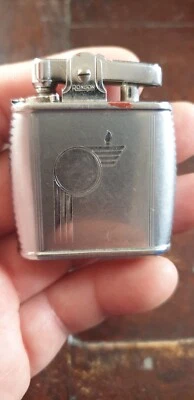 BRIQUET RONSON VIKING CHROME VONTAGE 50 PIERRE A CHANGER A RECHARGER - Photo 1/4