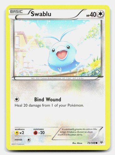 Swablu 73/108 XY - Roaring Skies Pokemon TCG NM