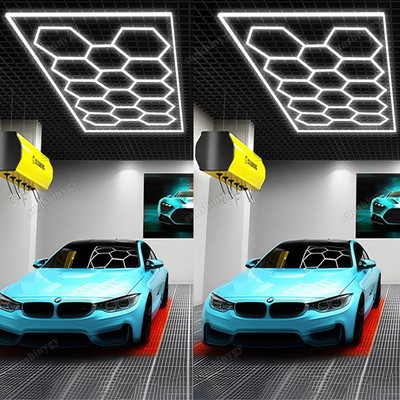 Hexagon LED Lampe Röhren Werkstatt Garage Wand Decken Leuchte Beleuchtung 168-55