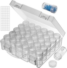 Bead Organizer, Bead Containers, 30 Grids Diamond Painting Storage Containers...