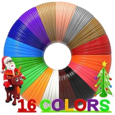 Vibrant 16 Color PLA 3D Pen Filament Assortment - MYNT3D/SCRIB3D Compatible