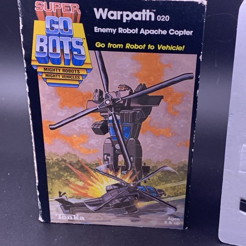 Vintage Super Gobots Warpath Apache Helicopter 100% Complete Transformer 1985 - Picture 3 of 9