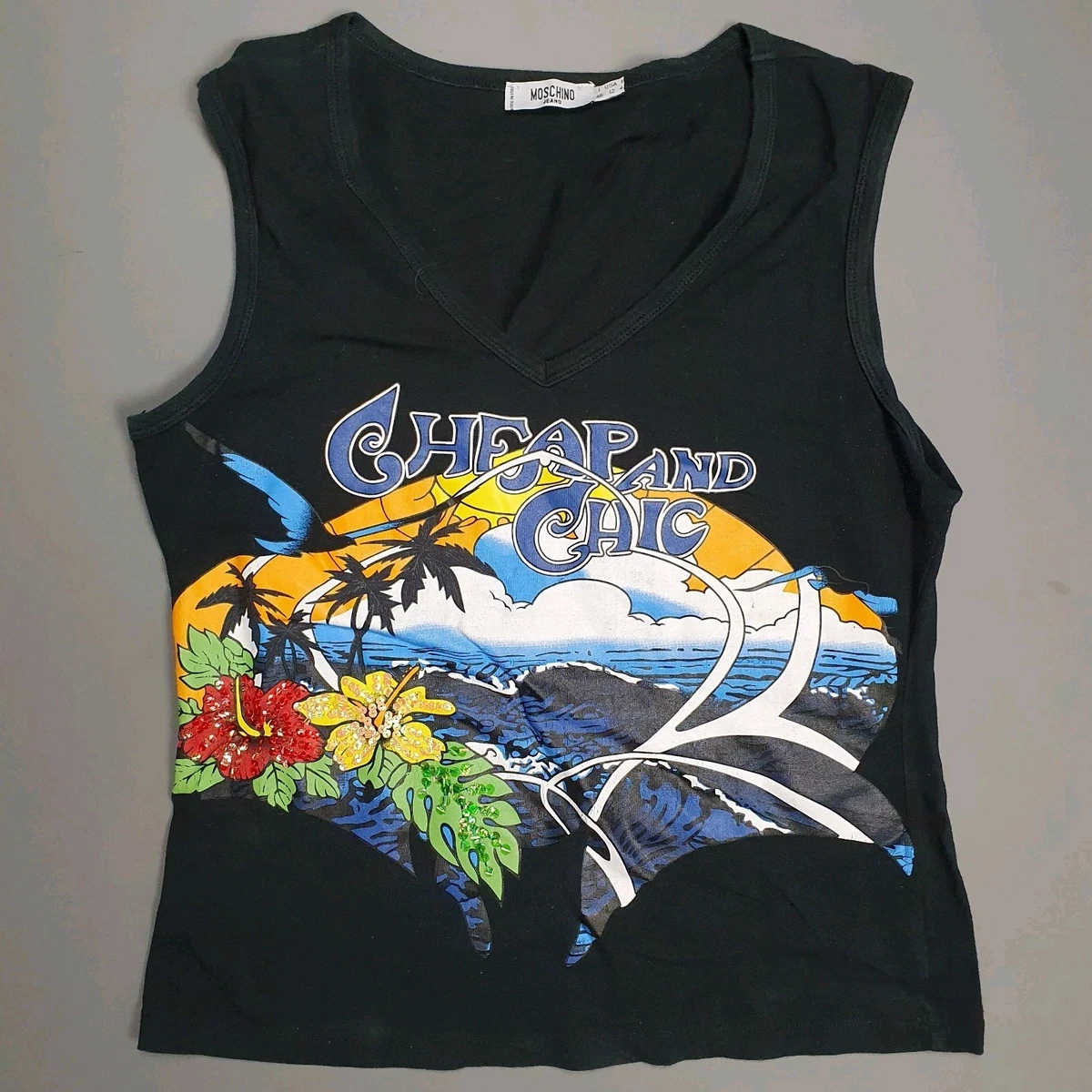 Moschino Cotton Tank Tops for Women for sale | eBay