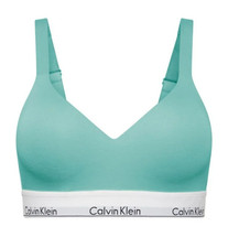 CALVIN KLEIN Womens Medium Modern Lift Bralette Bra QF7900 Mint