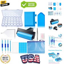 56pcs 5D Diamond Painting Tools, Diamond Painting Accessories with 28 Grids D...