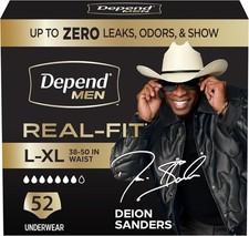 Depend Real Fit Incontinence Underwear for Me...