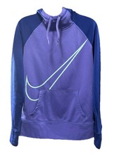 Women s Nike Therma-Fit Sweater Hoodie Pullover Size Medium Purple
