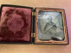 Armed Union Soldier with hardee hat ambrotype(Nice Image!)