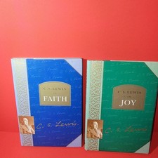 C.S. Lewis On Faith & On Joy Hardcover Gift Books Thomas Nelson Illustrated Set