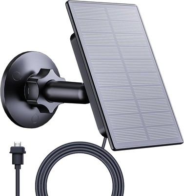 ''2W Solar for Security Camera, Solar Panel Charger Compatible with Blink Outdo..