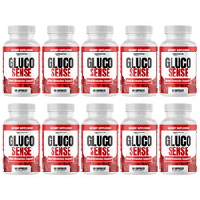 GlucoSense Supplement for Glucose Control  Healthy Blood Levels - 10 Bottles