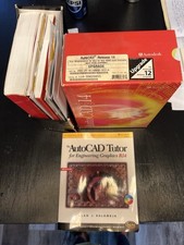 AutoCAD Release 14 R14 Box Manuals Paperwork ONLY NO DISKS Vintage Autodesk Lot