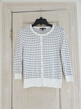 Cable and gauge 3/4 Sleeve Crew Neck Button Cardigan Sz Medium